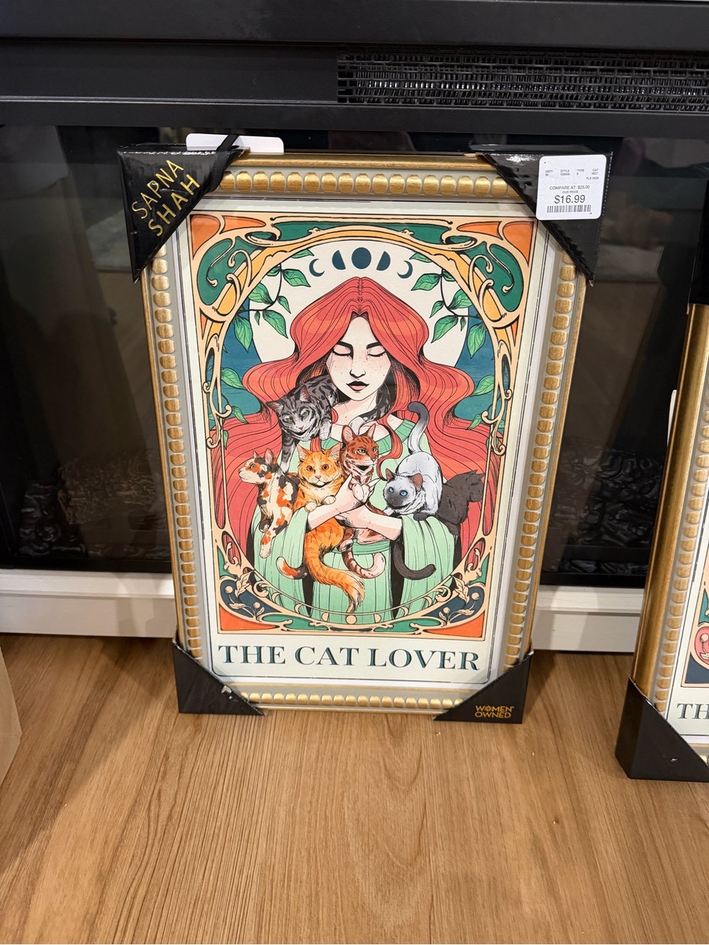 Sapna shah ‘The Cat Lover' Wall Art Print